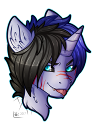 Size: 1500x2000 | Tagged: safe, artist:fkk, imported from derpibooru, oc, oc only, oc:anthonystone, dracony, hybrid, :p, avatar, bust, icon, male, portrait, simple background, solo, stallion, tongue out, transparent background