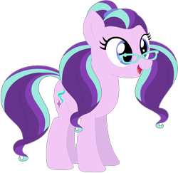 Size: 1024x994 | Tagged: safe, artist:ra1nb0wk1tty, imported from derpibooru, starlight glimmer, sugarcoat, earth pony, pony, equestria girls ponified, female, glasses, mare, ponified, recolor, simple background, solo, transparent background