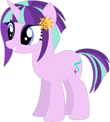 Size: 1024x1138 | Tagged: safe, artist:ra1nb0wk1tty, imported from derpibooru, starlight glimmer, sunny flare, pony, unicorn, equestria girls ponified, female, mare, ponified, recolor, simple background, solo, transparent background