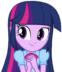 Size: 391x457 | Tagged: safe, artist:thebar, imported from derpibooru, twilight sparkle, equestria girls, equestria girls (movie), bowtie, cute, daaaaaaaaaaaw, female, simple background, smiling, solo, transparent background, twiabetes, twilight sparkle (alicorn)