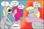 Size: 994x647 | Tagged: safe, artist:lowkey, artist:okiedokielowkey, imported from derpibooru, derpy hooves, pinkie pie, /mlp/, 4chan, colored, context is for the weak, drawthread, duo, funny, habeeb it, meme, pinkie prick, punch, simple background, twinkie house, wat