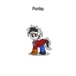 Size: 400x400 | Tagged: safe, imported from derpibooru, pony, skunk, pony town, crossover, furry, ponified, punky skunk, solo