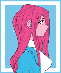 Size: 1000x1200 | Tagged: safe, artist:m@k, imported from derpibooru, pinkamena diane pie, pinkie pie, equestria girls, beautiful, female, profile, solo