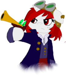 Size: 696x805 | Tagged: safe, artist:mystic bolt, imported from derpibooru, oc, oc only, oc:mystic bolt, pony, unicorn, clothes, female, floppy ears, gun, handgun, hooves, horn, mare, pistol, simple background, solo, transparent background, weapon