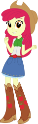 Size: 500x1632 | Tagged: safe, artist:sketchmcreations, imported from derpibooru, apple bloom, equestria girls, belt, boots, clothes, cowboy boots, cowboy hat, cowgirl, eyelashes, hat, high heel boots, legs, shoes, simple background, skirt, transparent background