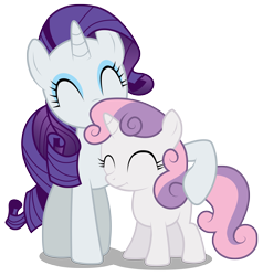 Size: 2850x3000 | Tagged: safe, artist:brony-works, imported from derpibooru, rarity, sweetie belle, pony, high res, simple background, transparent background, vector