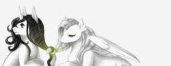 Size: 1011x393 | Tagged: safe, artist:sweet-guts, imported from derpibooru, fluttershy, oc, unicorn, simple background, white background