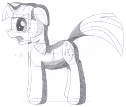 Size: 1518x1285 | Tagged: safe, artist:aafh, imported from derpibooru, twilight sparkle, unicorn, female, monochrome, solo, traditional art