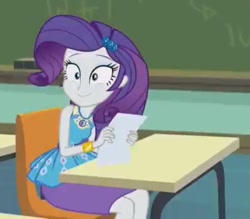 Size: 681x596 | Tagged: safe, imported from derpibooru, screencap, rarity, equestria girls, equestria girls series, the finals countdown, clothes, female, geode of shielding, pencil skirt, rarity peplum dress, skirt, solo