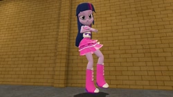 Size: 1280x720 | Tagged: safe, artist:horsesplease, imported from derpibooru, twilight sparkle, equestria girls, 3d, crossed arms, fall formal outfits, female, lidded eyes, smiling, smirk, solo, twilight ball dress