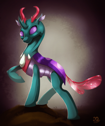 Size: 1024x1232 | Tagged: safe, artist:xaneas, imported from derpibooru, pharynx, changedling, changeling, to change a changeling, male, prince pharynx, solo