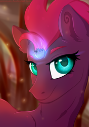 Size: 2469x3508 | Tagged: safe, artist:isorrayi, imported from derpibooru, tempest shadow, pony, my little pony: the movie, female, high res, magic, solo