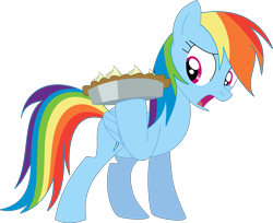 Size: 4000x3265 | Tagged: safe, artist:michaelsety, imported from derpibooru, rainbow dash, pony, secrets and pies, female, food, high res, pie, simple background, solo, transparent background