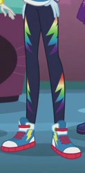 Size: 259x528 | Tagged: safe, imported from derpibooru, screencap, rainbow dash, a fine line, equestria girls, equestria girls series, clothes, converse, legs, pants, pictures of legs, shoes, sneakers