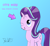 Size: 2000x1832 | Tagged: safe, artist:trackheadtherobopony, imported from derpibooru, starlight glimmer, pony, unicorn, arrow, captain obvious, cute, digital art, female, glimmerbetes, gradient background, one eye closed, signature, solo, wink