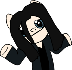 Size: 872x847 | Tagged: safe, artist:verycoolguy, imported from derpibooru, pony, looking at you, meme, shrug, shrugpony, simple background, solo, tommy wiseau, transparent background
