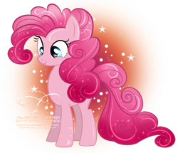 Size: 950x817 | Tagged: safe, artist:tiffanymarsou, imported from derpibooru, pinkie pie, earth pony, pony, it isn't the mane thing about you, female, mare, poofy pie, simple background, smiling, solo, transparent background