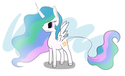 Size: 2575x1577 | Tagged: safe, artist:stormer, imported from derpibooru, princess celestia, alicorn, classical unicorn, unicorn, cloven hooves, leonine tail, simple background