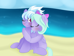 Size: 1600x1200 | Tagged: safe, artist:zlight, imported from derpibooru, cloudchaser, flitter, pony, blushing, female, incest, lesbian, pegacest, shipping