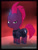Size: 1364x1818 | Tagged: safe, alternate version, artist:rockarboom, imported from derpibooru, tempest shadow, pony, unicorn, my little pony: the movie, armor, broken horn, chibi, eye scar, female, frown, scar, solo, sparking horn