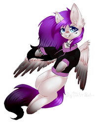 Size: 770x949 | Tagged: safe, artist:twinkepaint, imported from derpibooru, oc, oc only, oc:lunar, pegasus, pony, clothes, colored wings, female, mare, multicolored wings, simple background, solo, transparent background