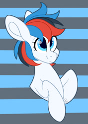 Size: 664x938 | Tagged: safe, artist:beashay, imported from derpibooru, oc, oc only, oc:retro city, pegasus, pony, abstract background, bust, female, mare, portrait, solo
