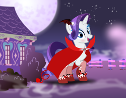 Size: 1020x793 | Tagged: safe, artist:user15432, imported from derpibooru, rarity, pony, unicorn, accessories, accessory, clothes, costume, demon wings, devil, devil rarity, devil tail, dress up, dress up game, dressup, female, halloween, halloween costume, holiday, mare, shoes, solo, stockings, thigh highs