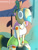 Size: 750x1000 | Tagged: safe, alternate version, artist:thealjavis, imported from derpibooru, fluttershy, a health of information, equestria girls, clothes, equestria girls interpretation, female, healer's mask, mask, miniskirt, scene interpretation, skirt, solo, swamp fever, tanktop, tree, tree branch