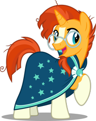 Size: 3967x5000 | Tagged: safe, artist:dashiesparkle, imported from derpibooru, sunburst, pony, unicorn, uncommon bond, .svg available, absurd resolution, glasses, male, simple background, smiling, solo, stallion, transparent background, vector