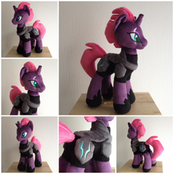 Size: 2000x2000 | Tagged: safe, artist:burgunzik, imported from derpibooru, tempest shadow, pony, unicorn, my little pony: the movie, armor, broken horn, eye scar, irl, photo, plushie, scar, solo