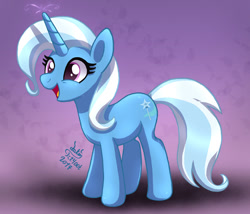 Size: 1170x1000 | Tagged: safe, artist:joakaha, imported from derpibooru, trixie, pony, unicorn, cute, diatrixes, excited, female, mare, open mouth, signature, solo