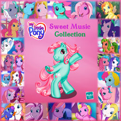 Size: 762x762 | Tagged: safe, imported from derpibooru, screencap, applejack (g3), cheerilee (g3), cotton candy (g3), heart bright, kimono, lily lightly, master kenbroath gilspotten heathspike, minty, pinkie pie (g3), puzzlemint, rainbow dash (g3), rarity (g3), razzaroo, skywishes, sparkleworks, star catcher, star flight, storybelle, sunny daze (g3), sweetberry, thistle whistle, triple treat, wysteria, zipzee, breezie, dragon, earth pony, pegasus, pony, unicorn, a charming birthday, a very minty christmas, a very pony place, come back lily lightly, dancing in the clouds, friends are never far away, positively pink, the princess promenade, the runaway rainbow, two for the sky, album cover, g3, greetings from unicornia, pinkie pie and the ladybug jamboree
