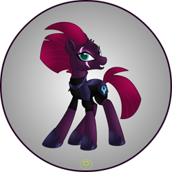 Size: 5000x5000 | Tagged: safe, artist:lakword, imported from derpibooru, tempest shadow, unicorn, my little pony: the movie, absurd resolution, broken horn, commander, cute, female, happy, horseshoes, movie, simple background, smiling, solo, standing, transparent background