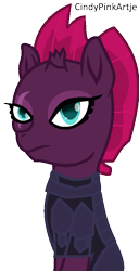 Size: 391x762 | Tagged: safe, artist:cindydreamlight, artist:cindystarlight, imported from derpibooru, tempest shadow, pony, unicorn, my little pony: the movie, armor, broken horn, eye scar, female, mare, scar, simple background, solo, transparent background