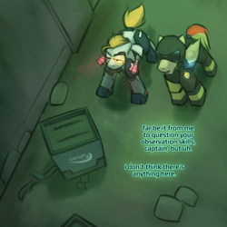 Size: 800x800 | Tagged: safe, artist:captainhoers, imported from derpibooru, oc, oc only, oc:rainbow code, the sunjackers, canterlot, cyberpunk, female, male, mare, new canterlot, stallion