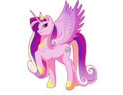 Size: 3300x2550 | Tagged: safe, artist:xxcommandershepardxx, deleted from derpibooru, imported from derpibooru, princess cadance, alicorn, pony, commission, female, mare, raised hoof, simple background, solo, transparent background