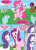 Size: 1000x1391 | Tagged: safe, artist:emilou1985, imported from derpibooru, derpy hooves, lyra heartstrings, pinkie pie, princess cadance, rarity, oc, earth pony, pegasus, pony, unicorn, comic:signs, comic, crying, looking up, pregnant, sitting, tape, toilet paper