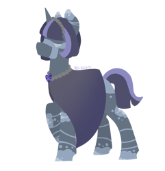 Size: 1158x1200 | Tagged: safe, artist:person8149, imported from derpibooru, oc, oc only, oc:water heart, pony, unicorn, cloak, clothes, lineless, simple background, solo, transparent background