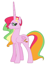 Size: 1044x1352 | Tagged: safe, artist:lalalover4everyt, imported from derpibooru, oc, oc only, oc:gentle feather, alicorn, pony, female, glasses, mare, simple background, solo, transparent background