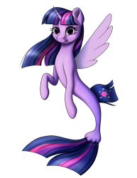 Size: 3000x3879 | Tagged: safe, artist:deltahedgehog, imported from derpibooru, twilight sparkle, alicorn, merpony, seapony (g4), my little pony: the movie, bust, cute, female, looking at you, mare, seaponified, seapony twilight, simple background, smiling, solo, species swap, transparent background, twilight sparkle (alicorn)