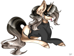 Size: 6272x4749 | Tagged: safe, artist:cat-chai, imported from derpibooru, oc, oc only, oc:michelle, pony, unicorn, absurd resolution, clothes, female, mare, prone, simple background, solo, tongue out, transparent background