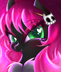 Size: 382x452 | Tagged: safe, artist:miniaru, imported from derpibooru, oc, oc only, pony, bust, female, heart eyes, mare, portrait, solo, wingding eyes