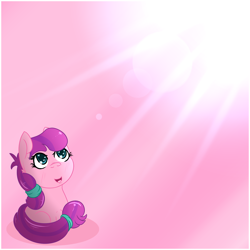 Size: 2020x2020 | Tagged: safe, artist:lazerblues, imported from derpibooru, lily longsocks, earth pony, pony, adorasocks, cute, female, filly, lilydorable, solo, wingding eyes