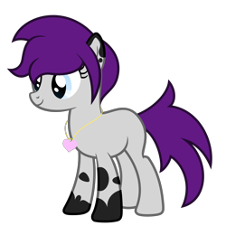 Size: 9375x9375 | Tagged: safe, artist:besttubahorse, imported from derpibooru, oc, oc only, earth pony, pony, absurd resolution, blank flank, female, jewelry, necklace, simple background, solo, spots, transparent background, vector