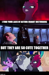 Size: 500x771 | Tagged: safe, imported from derpibooru, storm king, tempest shadow, twilight sparkle, alicorn, derpibooru, my little pony: the movie, darth vader, meme, meta, staff, staff of sacanas, twilight sparkle (alicorn)