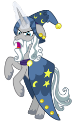 Size: 2000x3200 | Tagged: safe, artist:cheezedoodle96, imported from derpibooru, star swirl the bearded, pony, unicorn, shadow play, .svg available, angry, floppy ears, glowing horn, looking at you, male, rearing, simple background, solo, stallion, svg, transparent background, vector