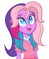 Size: 705x850 | Tagged: safe, artist:wubcakeva, imported from derpibooru, lily lightly, equestria girls, clothes, cute, equestria girls-ified, female, g3, g3 to equestria girls, generation leap, lily cutely, simple background, smiling, solo, white background