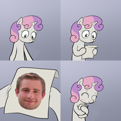 Size: 2000x2000 | Tagged: safe, imported from derpibooru, sweetie belle, exploitable meme, his name was, meme, note, obligatory pony, seth rich, sweetie's note meme