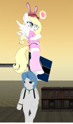 Size: 201x340 | Tagged: safe, imported from derpibooru, oc, oc only, oc:solari melody, semi-anthro, pink, second life, smugface