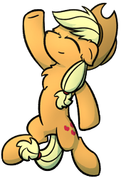 Size: 992x1456 | Tagged: safe, artist:moemneop, imported from derpibooru, applejack, earth pony, pony, eyes closed, female, mare, simple background, solo, transparent background